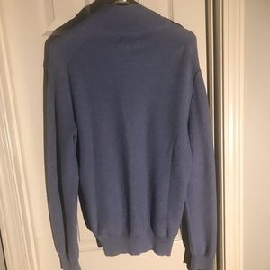 Blue Polo 3/4th Zip
